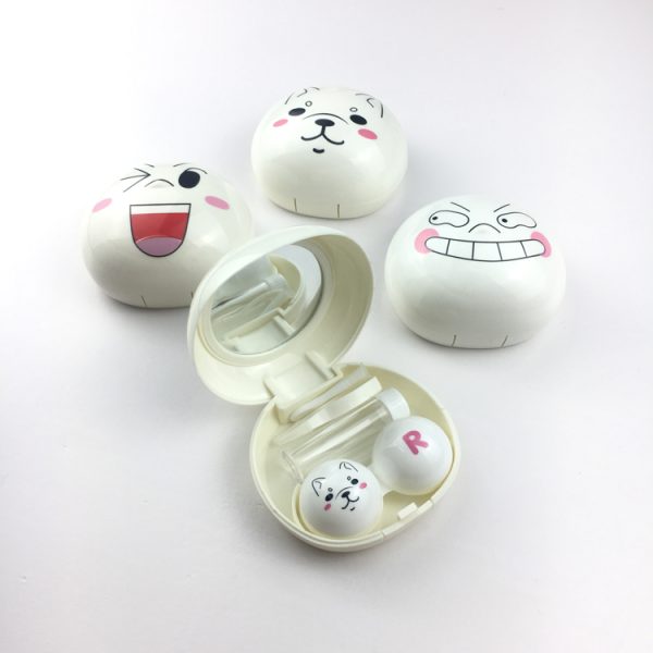 White Cute  Contact Lens Case A-8010 - Image 2